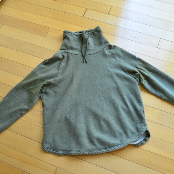 Gymshark Pullover Mesh Sleeve Dipped Hem Athleisure Loungewear Workout Size M - Picture 1 of 11